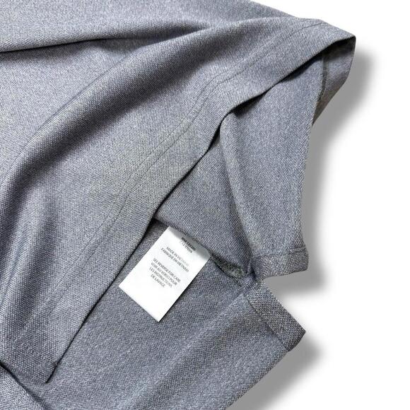 Travis Mathew Gray Striped Performance Polo Shirt Men Small Golf Activewear Dry - Picture 7 of 9